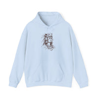 Aztec Warrior Woman Jaguar Spirit Sketch Unisex Hoodie
