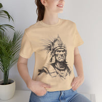 Inca Warrior Line Art Tribal Design Unisex T-Shirt