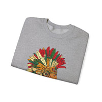 Aztec Warrior Head Illustration Unisex Sweatshirt