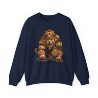 Pixel Art Mayan Jaguar Warrior Unisex Sweatshirt
