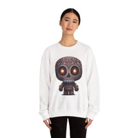 Tribal Glow Chibi Aztec Skull Unisex Sweatshirt
