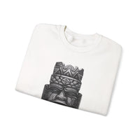 Mesoamerican Monolith Head Unisex Sweatshirt