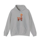 Inca Llama Rock Carving Style Unisex Hoodie