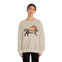 Aztec Buffalo Desert Sunset Silhouette Unisex Sweatshirt