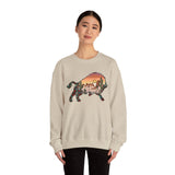 Aztec Buffalo Desert Sunset Silhouette Unisex Sweatshirt
