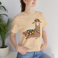 Resting Alpaca In Traditional Ornaments Unisex T-Shirt