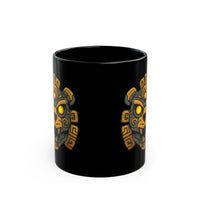 Mayan Jaguar Totem Tribal Style Black Mug