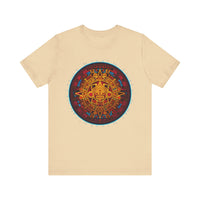 Neon Aztec Calendar Unisex T-Shirt