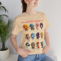 Aztec Gods Chibi Characters Pantheon Unisex T-Shirt