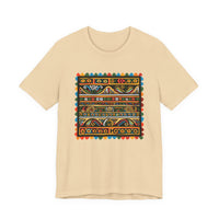 Pre-Columbian Tribal Stripe Pattern Unisex T-Shirt