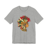 Aztec Warrior Head Illustration Unisex T-Shirt