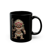 Temple Guardian Pixel Warrior Black Mug
