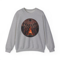 Sacred Fire Tribal Ceremony Glyph Style Unisex Sweatshirt
