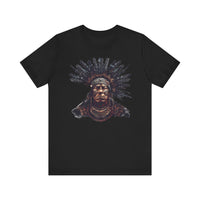 Tribal Feather Headdress Warrior Unisex T-Shirt