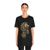 Quetzalcoatl Spiral Serpent Tribal Glyph Unisex T-Shirt