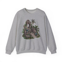 Mayan Jungle Temple Guardian Stairway Unisex Sweatshirt