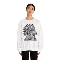 Aztec Eagle Pyramid Emblem Unisex Sweatshirt