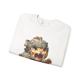 Chibi Mayan Jaguar Warrior with Tribal Shield Unisex Sweatshirt