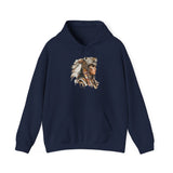 Aztec Jaguar Warrior Woman Watercolor Unisex Hoodie