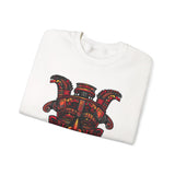 Aztec Fire Warrior Mask Unisex Sweatshirt