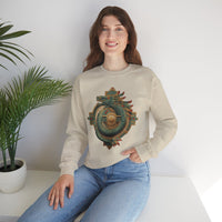 Quetzalcoatl Feathered Sun Glyph Unisex Sweatshirt