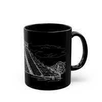 Chichén Itzá Kukulkán Step Pyramid Black Mug