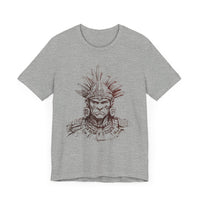 Maya Warrior Ink Portrait Unisex T-Shirt