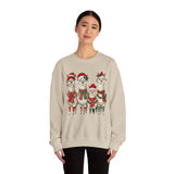 Inca Christmas Llama Family from the Andes Unisex Sweatshirt