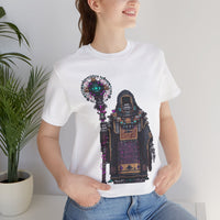 Cyber Temple Techno Priest Pixel Art Unisex T-Shirt