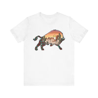 Aztec Buffalo Desert Sunset Silhouette Unisex T-Shirt