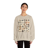 Mayan Petroglyph Stamped Texture Unisex Sweatshirt