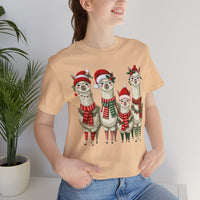 Inca Christmas Llama Family from the Andes Unisex T-Shirt