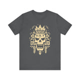 Ah Puch Skull Crown Mayan Glyph Style Unisex T-Shirt