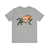 Aztec Buffalo Desert Sunset Silhouette Unisex T-Shirt