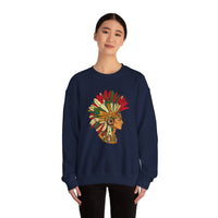 Aztec Warrior Head Illustration Unisex Sweatshirt