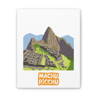 Illustration of Machu Picchu Canvas