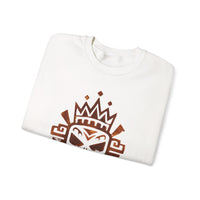 Ah Puch Mayan Skull Crown Glyph Style Unisex Sweatshirt