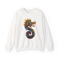 Aztec Serpent God Quetzalcoatl Modern Tribal Style Unisex Sweatshirt