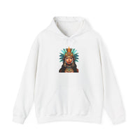 Aztec Royal Warrior Queen Portrait Illustration Unisex Hoodie