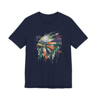 Urban Feather Headdress Graffiti Unisex T-Shirt