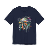 Urban Feather Headdress Graffiti Unisex T-Shirt