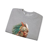 Maya Elder Warrior Watercolor Portrait Unisex Sweatshirt