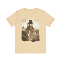 Vintage Tikal Jungle Temple Sepia Print Unisex T-Shirt