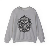 Ah Puch Death God Petroglyph Skull Unisex Sweatshirt