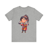 Chibi Inca Girl with Baby Condor Unisex T-Shirt