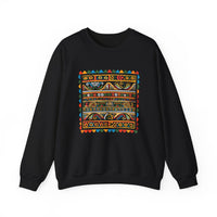 Pre-Columbian Tribal Stripe Pattern Unisex Sweatshirt