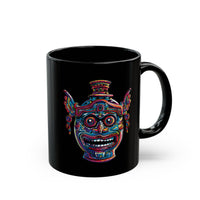 Indigenous Ceramic Vase Art Black Mug