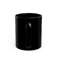 Aztec Serpent God Quetzalcoatl Modern Tribal Style Black Mug