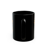 Aztec Serpent God Quetzalcoatl Modern Tribal Style Black Mug