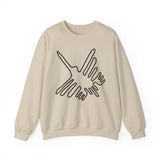 Nazca Lines Style Bird Unisex Sweatshirt